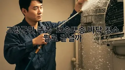 고창군민 주목! ✨ 뽀송뽀송 바닥 청소, 뭘로 끝낼까? 🤔